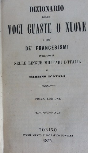 Ayala dizionario delle voci - dizionario,