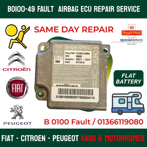 Airbag ecu guasto b0100 - ecu,